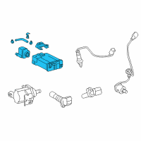 OEM Lexus IS250 Evap Fuel Vapor Canister Diagram - 77740-30350