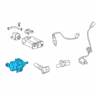 OEM 2009 Lexus IS350 Valve Assy, Vacuum Switching, NO.1 Diagram - 25860-0S020