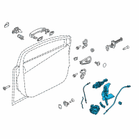 OEM 2017 Ford Focus Latch Assembly Diagram - F1EZ-58219A64-A