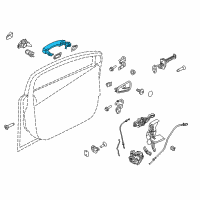 OEM 2017 Ford C-Max Handle, Outside Diagram - AM5Z-1722404-JCPTM