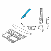 OEM 2020 Ram ProMaster City Molding-A Pillar Diagram - 6LP95LDMAA