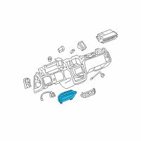 OEM 2011 Cadillac DTS Instrument Cluster Assembly Diagram - 20880905