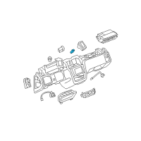 OEM 2010 Cadillac DTS Switch Asm-Hazard Warning *Ebony Diagram - 25759133