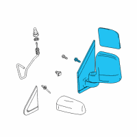 OEM 2012 Ford Transit Connect Mirror Assembly Diagram - BT1Z-17682-B