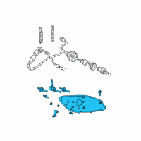 OEM 2005 Mercury Sable Composite Headlamp Diagram - 3F4Z-13008-AB