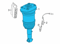 OEM 2021 BMW X5 AIR SPRING STRUT, REAR LEFT Diagram - 37-10-6-869-037