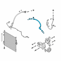 OEM 2022 Ford Ranger AC Tube Diagram - KB3Z-19D742-B