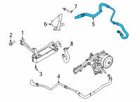 OEM Ford F-350 Super Duty Cooler Pipe Diagram - LC3Z-7A031-G