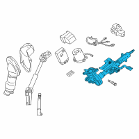 OEM 2016 Toyota RAV4 Column Assembly Diagram - 4520A-0R020