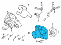 OEM Ram 1500 Thermostat Diagram - 53010923AB