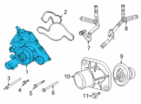 OEM Dodge Challenger Water Pump Diagram - 68165882AD