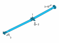 OEM 2022 Hyundai Santa Cruz SHAFT ASSY-PROPELLER Diagram - 49300-K5000