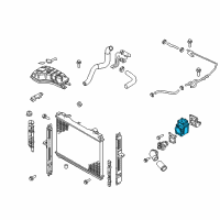 OEM 2004 Kia Sorento Housing-THERMOSTAT Diagram - 2562239800