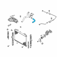 OEM 2006 Kia Sorento Hose-Radiator, Upper Diagram - 254113E200