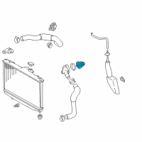OEM 1999 Toyota Corolla Thermostat Diagram - 90916-03107