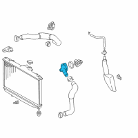 OEM 1999 Toyota Corolla Water Outlet Diagram - 16321-0D010