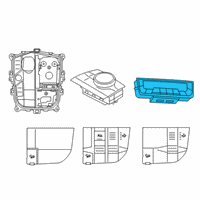 OEM BMW X6 CLIMATE CONTROL PANEL, REAR Diagram - 61-31-9-490-545