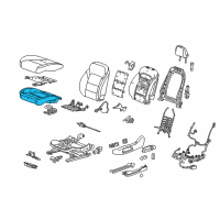 OEM 2019 GMC Acadia Seat Cushion Pad Diagram - 84572336