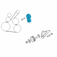 OEM 2012 Nissan Cube TENSIONER Assembly Auto Diagram - 11955-JD21A