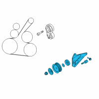 OEM 2011 Nissan Cube PULLEY IDLER Diagram - 11925-JD20A