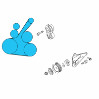 OEM 2009 Nissan Cube Serpentine Belt Diagram - 11720-ED80C