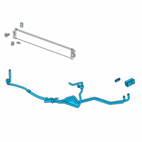 OEM Chevrolet Silverado PIPE ASM-TRANS FLUID CLR INL & OTLT Diagram - 84889805