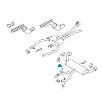 OEM 2011 BMW X5 Bracket, Rear Silencer Right Diagram - 18-20-7-548-745