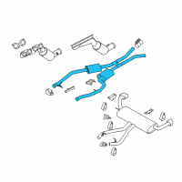 OEM BMW X5 Front Pipe Diagram - 18-10-7-558-647