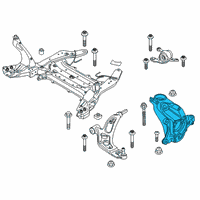OEM 2021 BMW M235i xDrive Gran Coupe Steering Knuckle, Left Diagram - 31-21-6-876-853