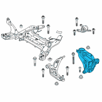 OEM 2020 BMW 228i xDrive Gran Coupe Steering Knuckle, Left Diagram - 31-21-6-876-853