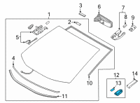 OEM 2020 Toyota RAV4 Rain Sensor Diagram - 89941-42020