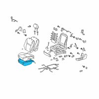 OEM 2012 Toyota Corolla Seat Cushion Pad Diagram - 71512-02260