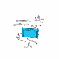OEM 2008 Jeep Compass Engine Cooling Radiator Diagram - 68004049AB