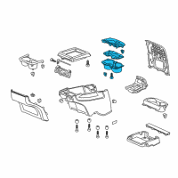 OEM 2014 Honda Odyssey Holder Assembly, Front Cup (Warm Gray) Diagram - 83401-TK8-A01ZA