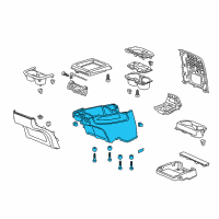 OEM Honda Box Assy. *NH686L* Diagram - 83414-TK8-A03ZA