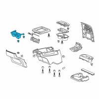 OEM 2016 Honda Odyssey Holder Assembly, Rear Cup (Truffle) Diagram - 83402-TK8-A01ZB