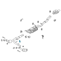 OEM 2019 Ford Expedition Catalytic Converter Insulator Diagram - JL1Z-5A262-B