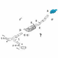 OEM 2020 Lincoln Navigator Rear Muffler Diagram - JL7Z-5201-C