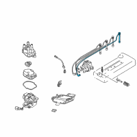 OEM 2001 Nissan Altima Spark Plug Wire Diagram - 224549E002