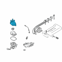 OEM 2001 Nissan Altima Cap Distributor Diagram - 22162-9E000