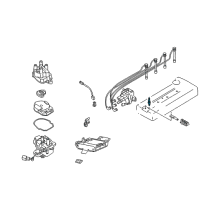 OEM 1998 Nissan Altima Spark Plug Diagram - 22401-1W614