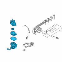 OEM 2001 Nissan Altima REMAN Distributor Assembly Diagram - 22100-9E001RE