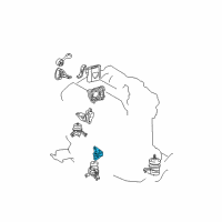 OEM Lexus ES330 Bracket, Engine Mounting, Front(For Transverse Engine) Diagram - 12311-20070
