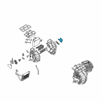 OEM 2009 Hyundai Tucson Temperature Actuator Motor Assembly Diagram - 97159-2E250