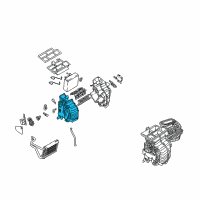 OEM 2005 Hyundai Tucson Core & Seal Assembly-Evaporator Diagram - 97139-2E201