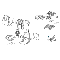 OEM 2006 Pontiac Grand Prix Switch Asm-Driver Seat Lumbar Control *Ebony Diagram - 15781897