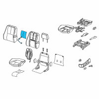 OEM 2008 Pontiac Grand Prix Heater Asm, Driver Seat Back Cushion Diagram - 19123320