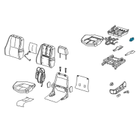 OEM 2005 Pontiac Bonneville Switch Asm-Driver Seat & Passenger Seat Adjuster Diagram - 12450265