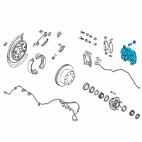 OEM 2015 Ford F-250 Super Duty Caliper Diagram - DC3Z-2553-A