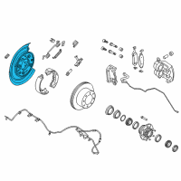 OEM 2016 Ford F-250 Super Duty Splash Shield Diagram - DC3Z-2B637-B